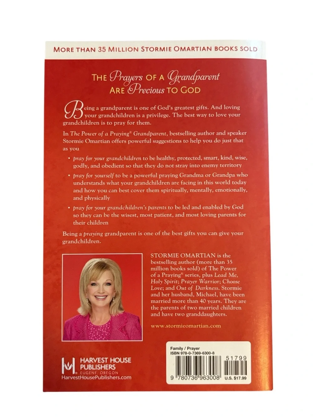 The Power of a Praying Grandparent by Stormie Omartian Paperback Like New